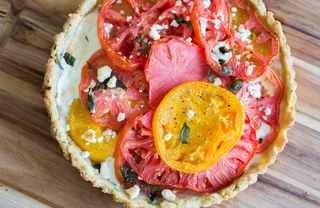 Beringer Vineyards Roasted Heirloom Tomato Tart with Herbed Ricotta