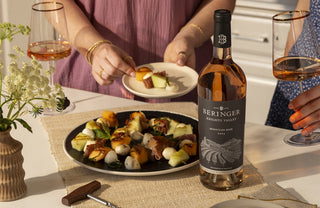 Grilled Casaba Melon and Prosciutto Skewers with Basil-Lime Drizzle