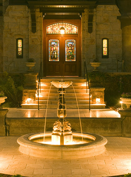 Front Entrance of the Beringer Rhine House