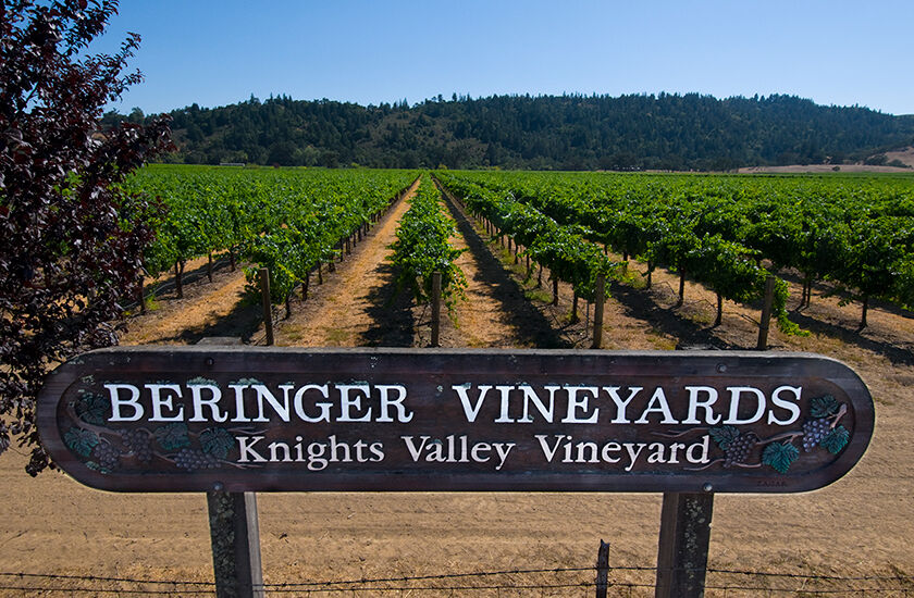 Beringer Knights Valley Sign