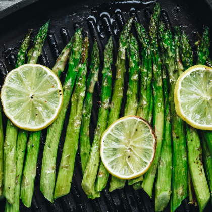 Grilled asparagus