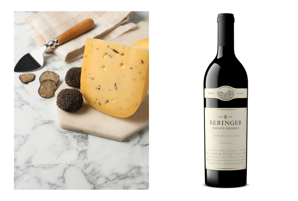 aged gouda and private reserve cabernet