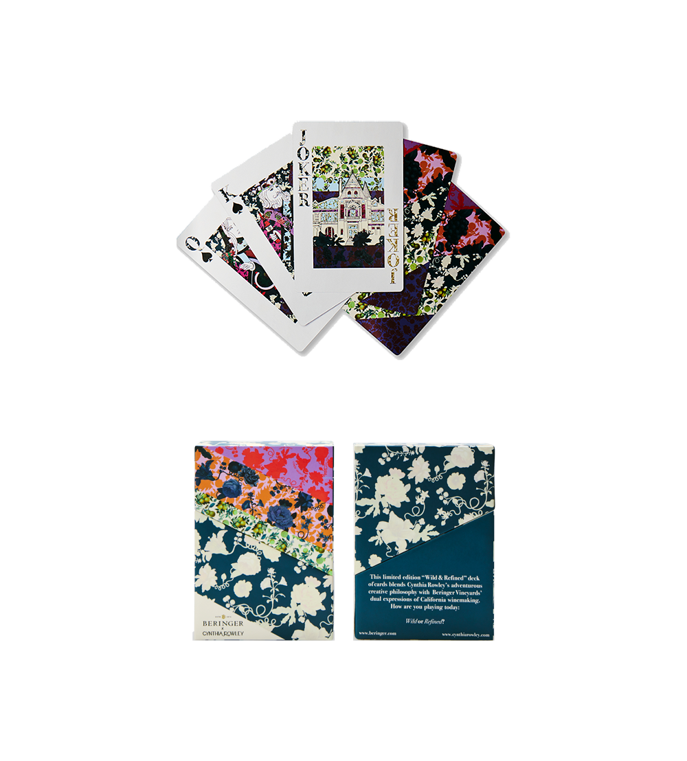 Beringer Wild Collection with Cynthia Rowley Playing Cards