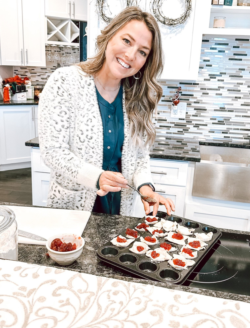 baked brie cranberry bites