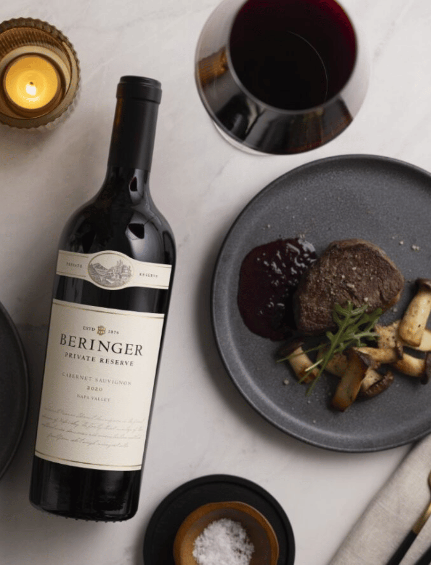 Filet Mignon and Private Reserve Cabernet