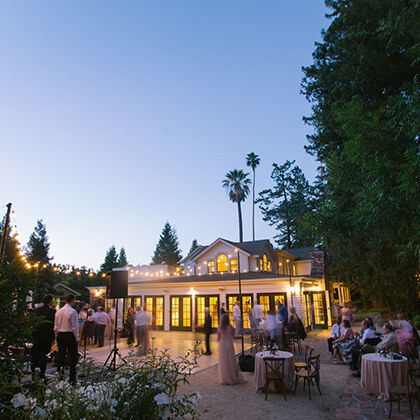 Hudson House at night