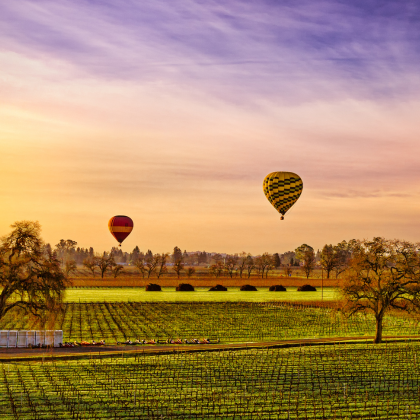 Hot air balloon napa valley