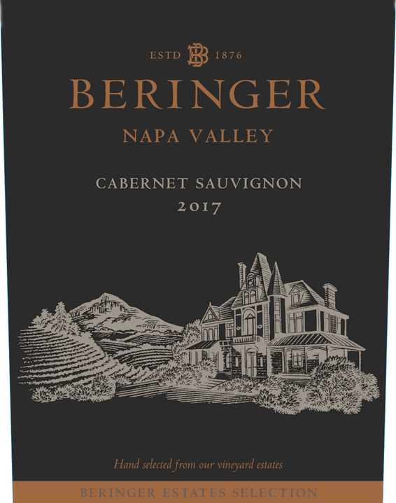 2017 Beringer Winery Exclusive Napa Valley Cabernet Sauvignon Front Label