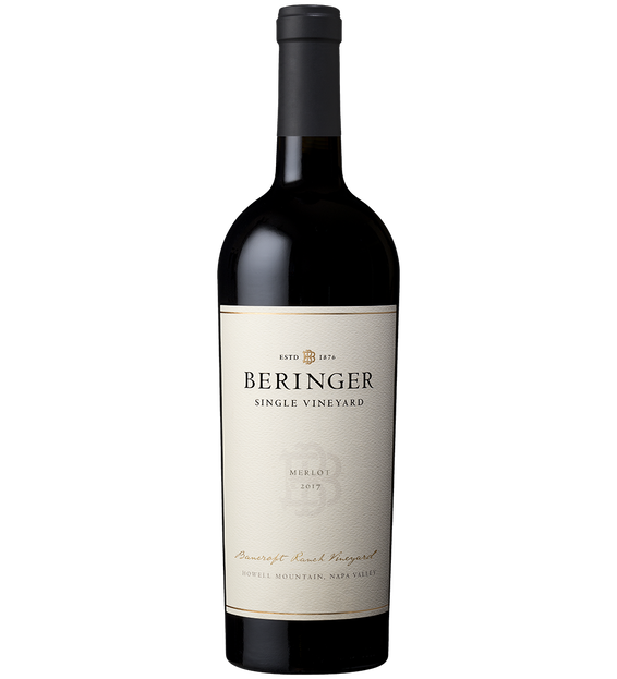 2017 Beringer Bancroft Ranch Vineyard Howell Mountain Napa Valley Merlot