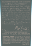 2018 Beringer Winery Exclusive Napa Valley Merlot Back Label, image 3