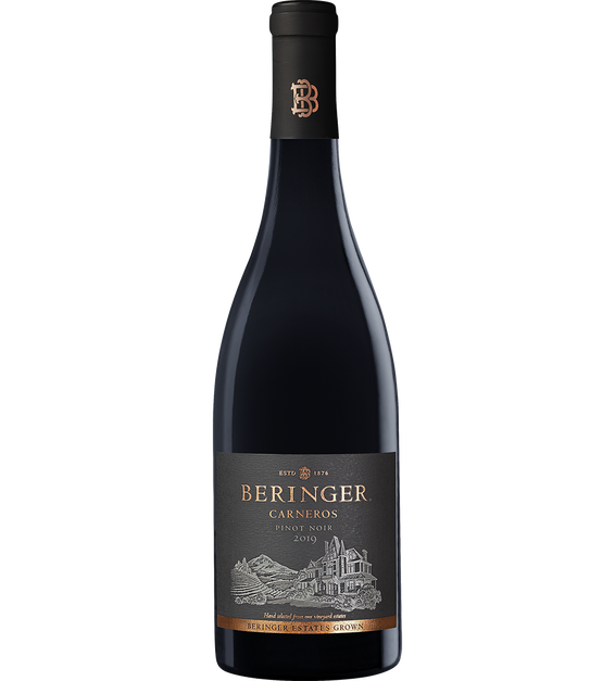 2019 Beringer Winery Exclusive Carneros Pinot Noir Bottle Shot