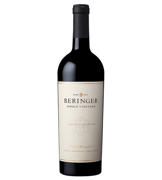 2014 Beringer Howell Mountain Napa Valley Vogt Vineyard Cabernet Sauvignon Bottle Shot